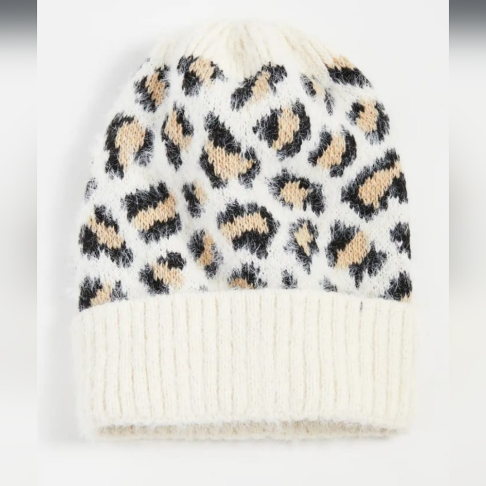 Hat Attack- Leopard Beanie